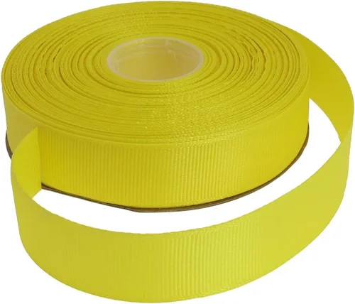 Vista 17 de Cinta de grogrén sólido de 25 yardas cada rollo, borde tejido 100% poliéster (1 pulgada, beige)