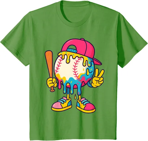Vista 13 de Camiseta de béisbol Ice Cream Drip Youth Back To School Baseball Stuff