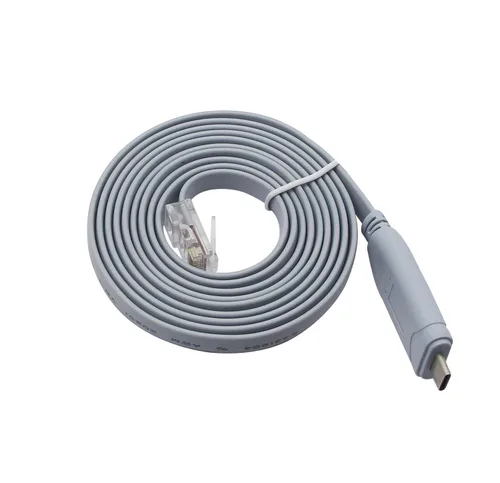 Vista 7 de Cable de consola Cisco de 9 pines DB9 hembra Serial RS232 a RJ45 macho Cat5 Ethernet LAN Rollover Cable de conmutador Cisco (DB9P a RJ45 1.8M)