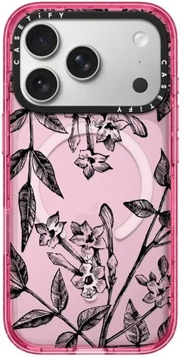 Vista 74 de CASETiFY Impact iPhone Air Case [Delgada/Compatible con Magsafe / 8.2 ft. Protección contra Caídas de Grado Militar 4X] - Lazos - Rosa Arcos