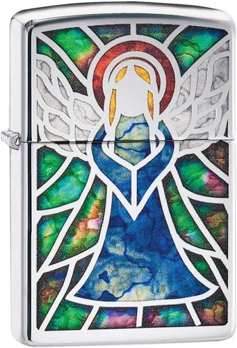 Vista 29 de Zippo - Encendedor de bolsillo cruzado Armadura San Benito Latón