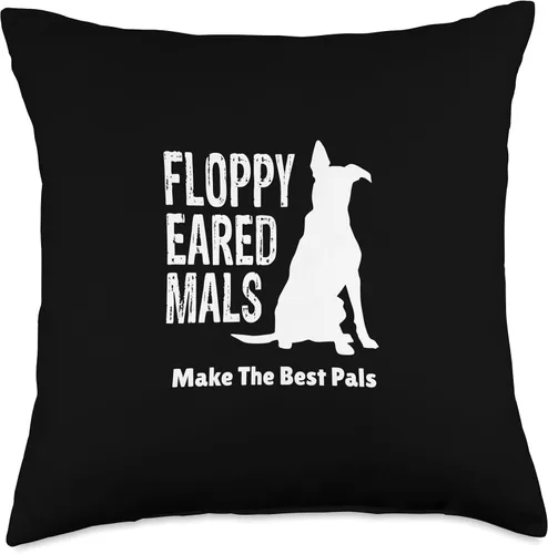 Vista 4 de Belgian Malinois Drive Floppy Eared Mals Make The Best Pals - Almohada belga Malinois, 16 x 16 pulgadas, multicolor