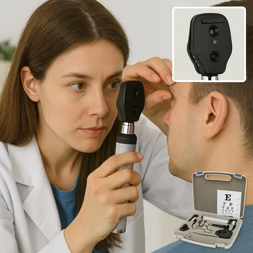 Vista 8 de Cynamed Otoscope Diagnostics Kit de examen de oído, nariz y garganta, herramienta perfecta para estudiantes