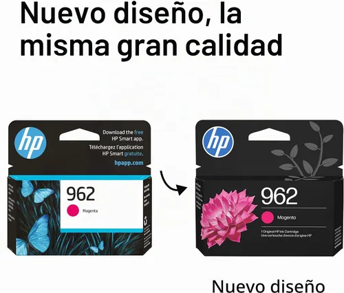 Vista 3 de HP Cartucho de tinta magenta 962 Funciona con OfficeJet 9010, Pro 9010, 9020 Elegible para tinta instantánea 3HZ97AN