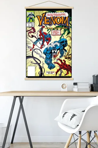 Vista 5 de Trends International Marvel Comics - Póster de pared con marco magnético Venom: Lethal Protector #5