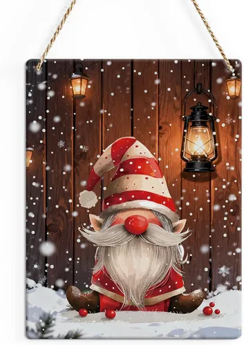Vista 25 de Decoraciones de invierno para el hogar, decoración navideña roja para pared, decoraciones de invierno, decoración de pared de madera con árbol