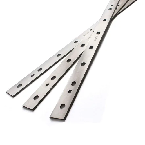 Vista 6 de OSCARBIDE Cuchillas cepilladoras HSS de 13", juego de 3 piezas, para DeWalt DW735/DW735X, cuchillos de repuesto DW7352 plateado