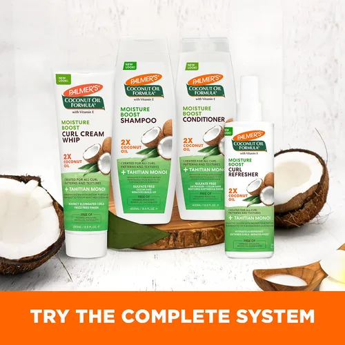 Vista 11 de Palmer's Crema de látigo para rizos con fórmula de aceite de coco, 8.5 onzas.