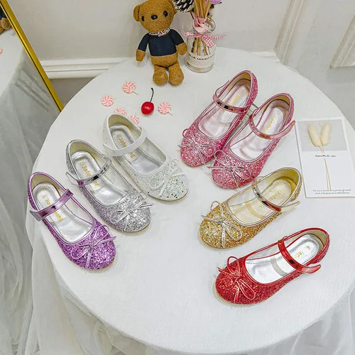 Vista 6 de Cadidi Dinos - Zapatos de vestir para niñas, brillantes, princesa, fiestas.