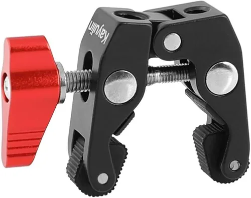 Vista 6 de Abrazadera Super Crab con 1/4"-20 y 3/8"-16 puntos de montaje para kit de estudio fotográfico (2 piezas)