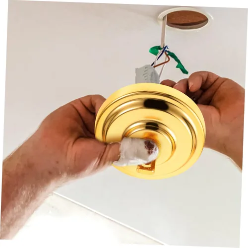 Vista 5 de Uonlytech Candelabro de techo para techo, placa de luz de techo resistente, sin deformación, adecuada para decoración de casa de campo a moderna