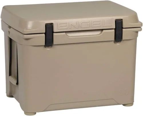 Vista 6 de Engel Enfriadores ENG50 Caja de hielo moldeada rotacionalmente duradera de alto rendimiento para 60 latas para acampar, cazar y pescar Canela