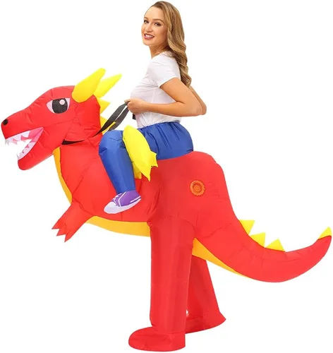 Vista 5 de Disfraz inflable de dinosaurio de Pterodáctilo para adultos y niños