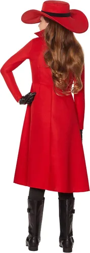 Vista 2 de Spirit Halloween Carmen Sandiego - Disfraz para niños, con licencia oficial, disfraz de serie de televisión y película, cosplay de Carmen Sandiego