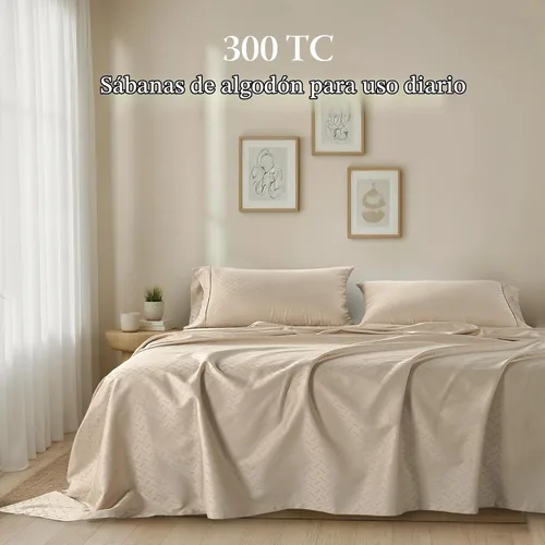Vista 2 de Threadmill Juego de sábanas de algodón Twin Sábanas 100% algodón para cama tamaño Twin Juego de sábanas de satén jacquard damasco con bolsillo