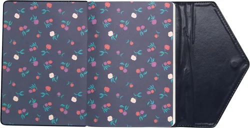 Vista 4 de Eccolo - Cuaderno rayado, diario de terciopelo de tapa dura para mujeres y hombres, 256 páginas marfil, diario de escritura único para el trabajo