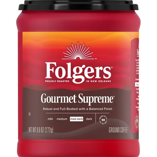 Vista 14 de Café molido Folgers Coffeehouse Blend, tostado medio-oscuro, 9.6 onzas