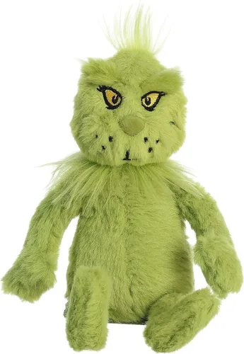Vista 2 de Aurora® Whimsical Dr. Seuss™ Shoulderkin™ Grinch - Peluche con licencia oficial para juegos imaginativos, perfecto para niños y adultos