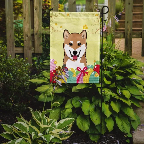 Vista 164 de Caroline's Treasures BB1923GF Bandera decorativa para jardín con diseño de Border Collie, para caza de huevos de Pascua, para jardín, jardín, patio
