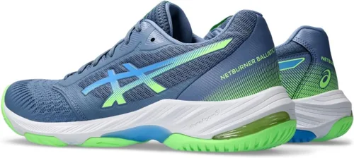 Vista 3 de ASICS Netburner Ballistic FlyteFoam 3 - Tenis de voleibol para hombre, Denim AzulWaterscape