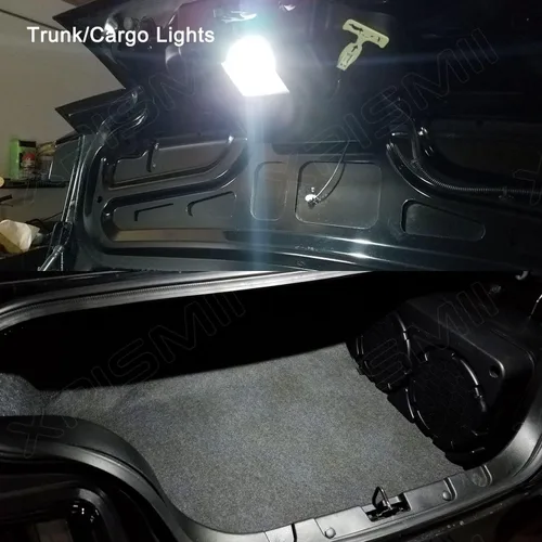 Vista 7 de Xpismii Paquete de 8 luces LED blancas para interiores de 6000 K, compatible con Ford Mustang 2015, 2016, 2017, 2018, 2019, 2020, 2021, con diagrama