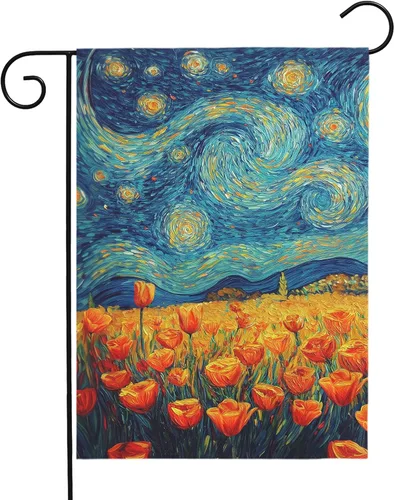 Vista 38 de Bandera de jardín floral de verano (bandera de jardín de águila del 4 de julio)