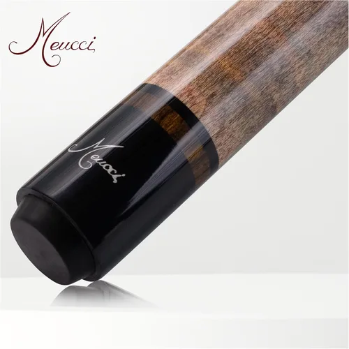 Vista 3 de Meucci Taco de billar – Madera natural con tinte de arco iris – Taco de billar con antebrazo de arce, mango de madera maciza, puntas de taco de alto