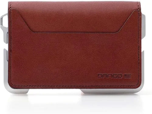 Vista 2 de Dango D01 Dapper EDC Wallet - Hecho en Estados Unidos - Cuero genuino aluminio CNC y bloqueo RFID