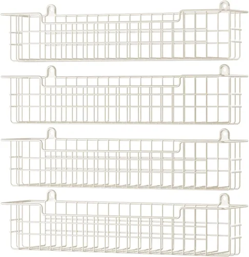 Vista 14 de Organizador de especias para montaje en pared, estante de almacenamiento de organización de especias para puerta de gabinete, 2 paquetes de estante