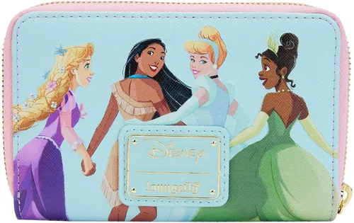 Vista 4 de Loungefly Disney Princess Collage Zip Around Wallet
