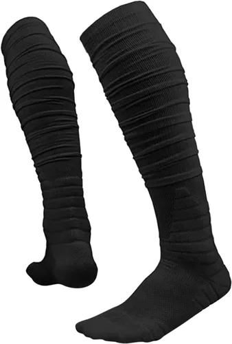 Vista 2 de Valcatch Scrunch - Calcetines de fútbol extra largos acolchados para hombres y niños, calcetines de compresión atléticos, calcetines de tubo hasta