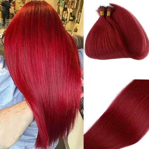 Vista 13 de Extensiones de cabello Microlink con reflejos, cabello humano lacio de 14 pulgadas, rubio caramelo resaltado, 50G/50S