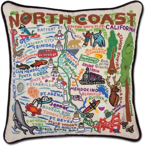 Vista 24 de Catstudio Portland (Oregon) - Almohada decorativa bordada