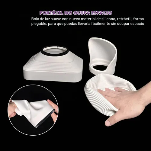 Vista 4 de Juego de Difusor de Flash para Iluminación Fotográfica, Kit Profesional de Flash LENSGO Paquete de Modificador de Difusor de Flash Cúpula de D235