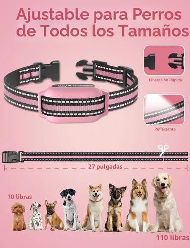 Vista 7 de Collar de Entrenamiento para Perros sin Choque, Collar de Perro con Pitido y Vibración con Control Remoto 853M, Collar de Vibración para Perros