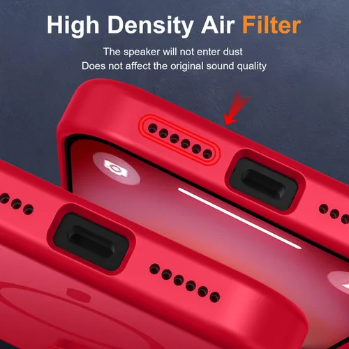 Vista 368 de MOCCA - Funda magnética resistente para iPhone XR de 6.1 pulgadas, compatible con MagSafe, funda con protección contra caídas de grado militar