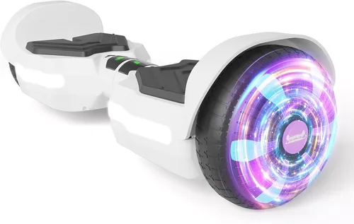 Vista 10 de Scooter, luces LED Bluetooth y Corlorful, potencia de rango de 7.5 mph y millas por motor dual de 250 W, regalos para niños y adultos, niñas y niños