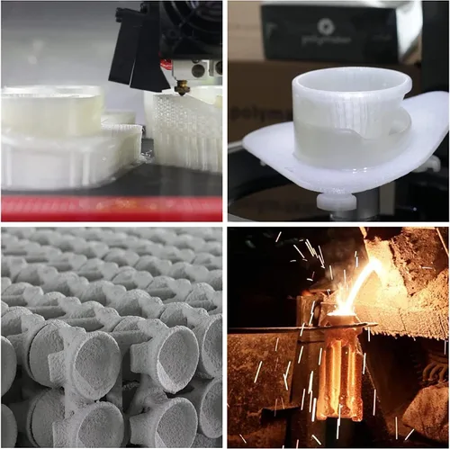 Vista 3 de Polymaker PolyCast Filamento de 1.75mm para Fundición de Inversión 0.75kg, Filamento de Impresión 3D para Fundición de Cera de Pérdida, Similar al