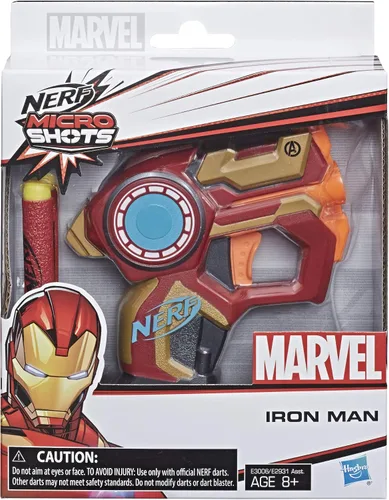 Vista 2 de Nerf Microshots Marvel Iron Man
