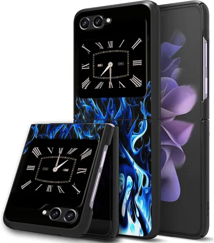 Vista 17 de Funda para Samsung Galaxy Z Flip 5 5G, Galaxy Z Flip 5, PC duro a prueba de golpes, plegable, duradera, resistente a los arañazos, para Samsung Z
