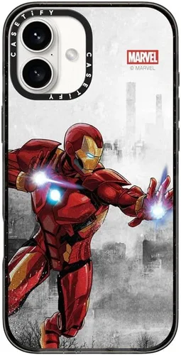 Vista 107 de CASETiFY Funda para iPhone Air, compatible con MagSafe Marvel VS CoLab Protección contra caídas de grado militar 4x de 8.2 pies Funda Capitán