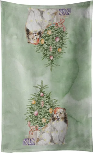 Vista 47 de Caroline's Treasures Toalla de cocina Christmas English Bulldog #2, 15 X 28, multicolor