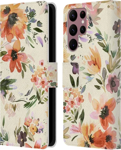 Vista 73 de Head Case Designs Officially Licensed Ninola Butterfly Nature Spring Floral Leather Wallet Case Compatible with Samsung Galaxy A07 4G