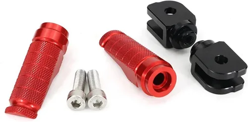 Vista 7 de Reposapiés delantero para motocicleta compatible con MT-07 MT07 Tracer MT-09 Niken XSR700 XJ6 FJR1300 FZ6 Fazer Pedales de aluminio (Color negro)