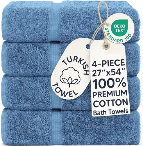 Vista 15 de Chakir Turkish Linens Toallas turcas de alta calidad 100% algodón para baño, toallas de baño grandes de 30 x 60 pulgadas (4 piezas, rosa)