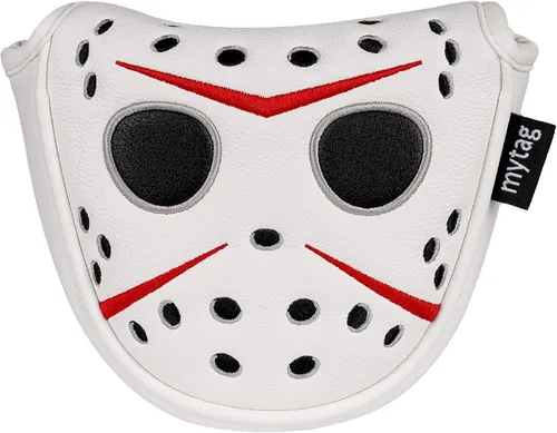 Vista 10 de Cubiertas de Putter Máscara de Portero de Hockey, Cubierta de Putter de Mazo Cubierta de Putter de Hoja Cubierta Magnética Fuerte para Cabeza