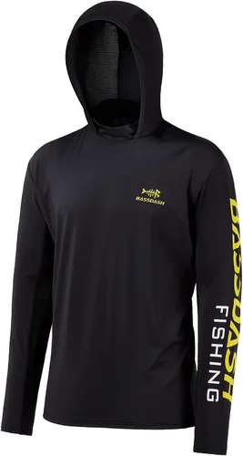 Vista 13 de BASSDASH UPF 50+ - Sudadera con capucha para hombre, protección solar UV, manga larga, rendimiento
