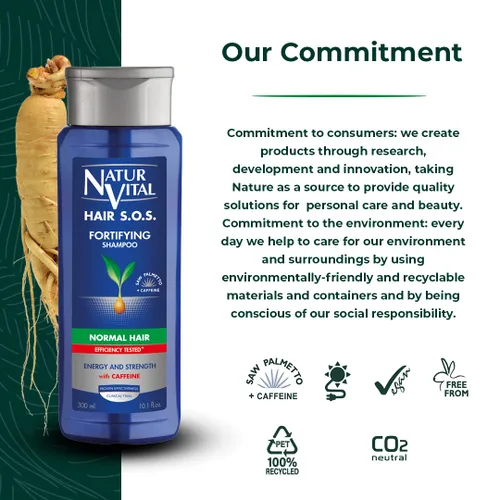 Vista 5 de NaturVital Champú revitalizante para cabello orgánico de aloe vera y ginseng unisex, natural para cabello normal, evita la rotura del cabello, libre