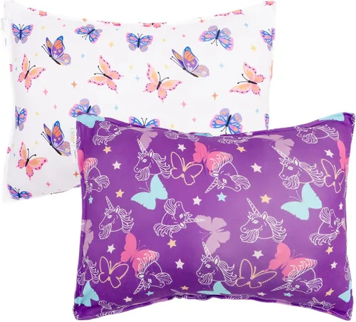Vista 19 de ALVA BABY - Fundas de almohada de algodón para niños pequeños de 13 x 18 pulgadas o 12 x 16 pulgadas