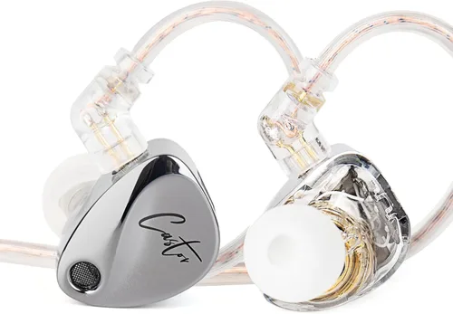Vista 37 de KZ Castor - Auriculares intrauditivos, sonido de graves mejorado HiFi, IEMs aislantes de ruido ajustables, auriculares con cable de doble